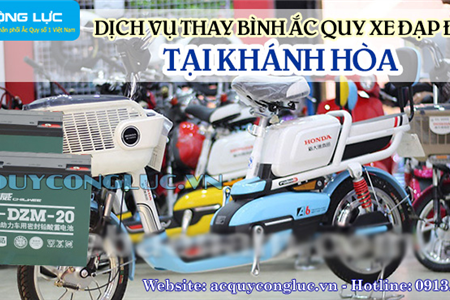 Dịch Vụ Thay Bình Ắc Quy Xe Đạp Điện Tại Khánh Hòa Uy Tín