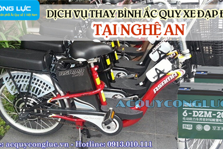 Dịch Vụ Thay Bình Ắc Quy Xe Đạp Điện Tại Nghệ An Chất Lượng Nhất