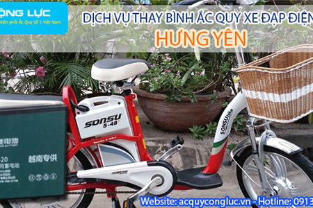 Dịch Vụ Thay Bình Ắc Quy Xe Đạp Điện Tại Hưng Yên Uy Tín