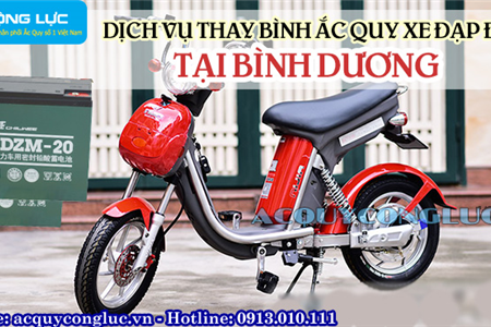 Dịch Vụ Thay Bình Ắc Quy Xe Đạp Điện Tại Bình Dương Uy Tín