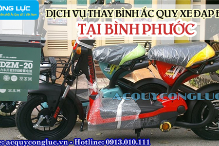 Dịch Vụ Thay Bình Ắc Quy Xe Đạp Điện Tại Bình Phước Chính Hãng