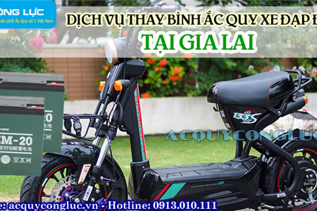 Dịch Vụ Thay Bình Ắc Quy Xe Đạp Điện Tại Gia Lai Uy Tín, Giá Rẻ