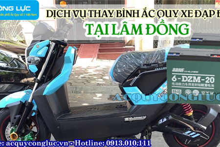 Dịch Vụ Thay Bình Ắc Quy Xe Đạp Điện Tại Lâm Đồng Chất Lượng Nhất